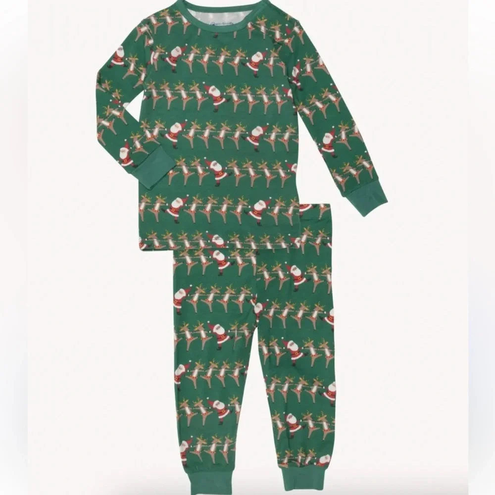 Magnetic Me Kids Green Holiday Santa & Pajama Set